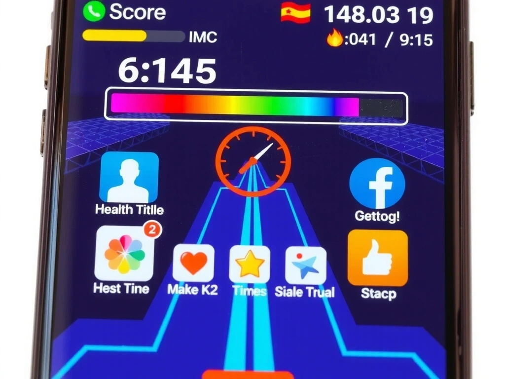 Cluttered game UI with metrics
