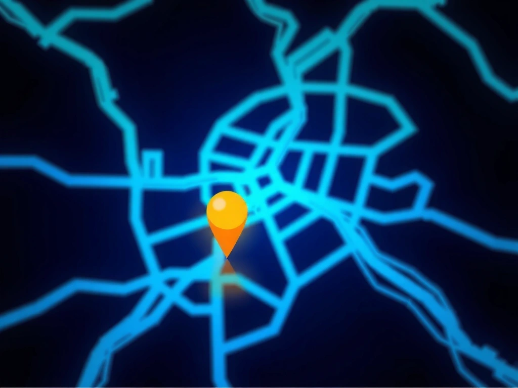 Stylized map location marker for Fluxeno Pro Berlin studio